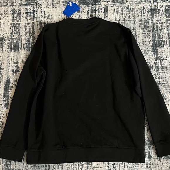 HUGO Black Crewneck Sweater with Blue Accents - Picture 4 of 6